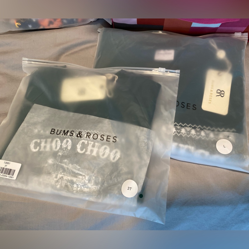 Bums & Roses Mommy and Me Choo Choo Express Crew Neck Sweatshirts